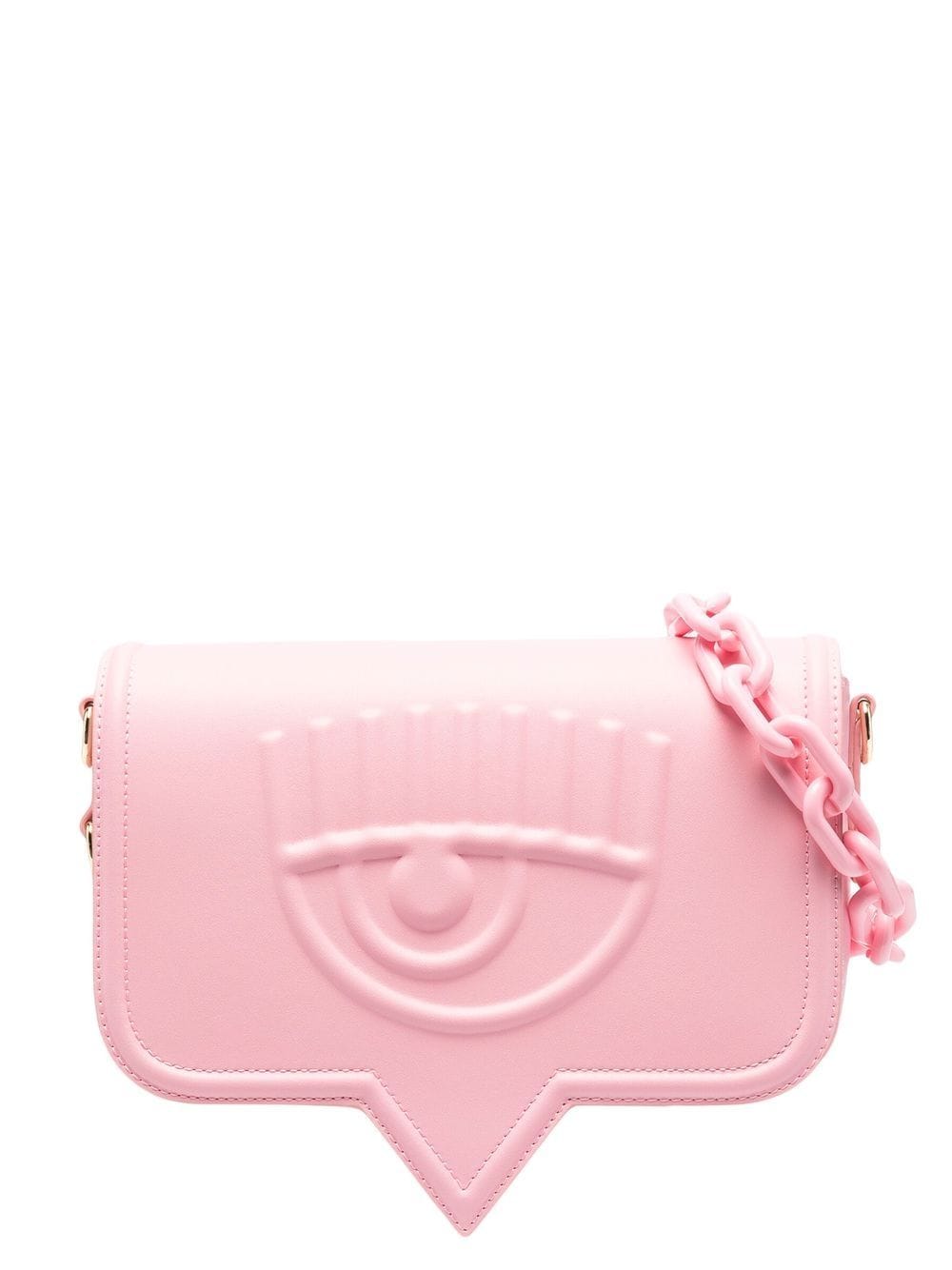 Chiara Ferragni logo-embossed shoulder bag - Pink