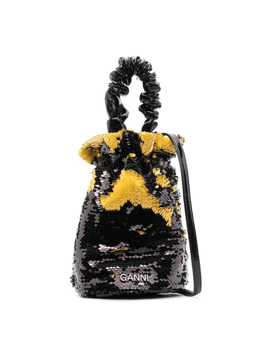 GANNI sequin-embellished tote bag - Black