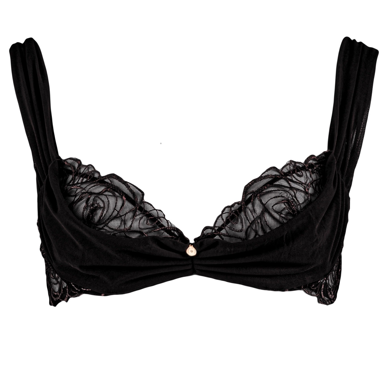 House of Silk - Lucy Lace & Tulle Bra Black