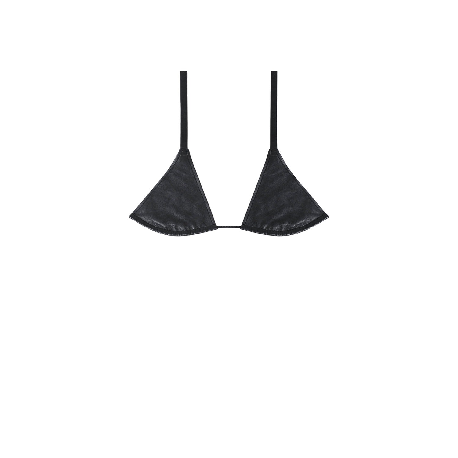 Other - Leather Bra - Black Leather