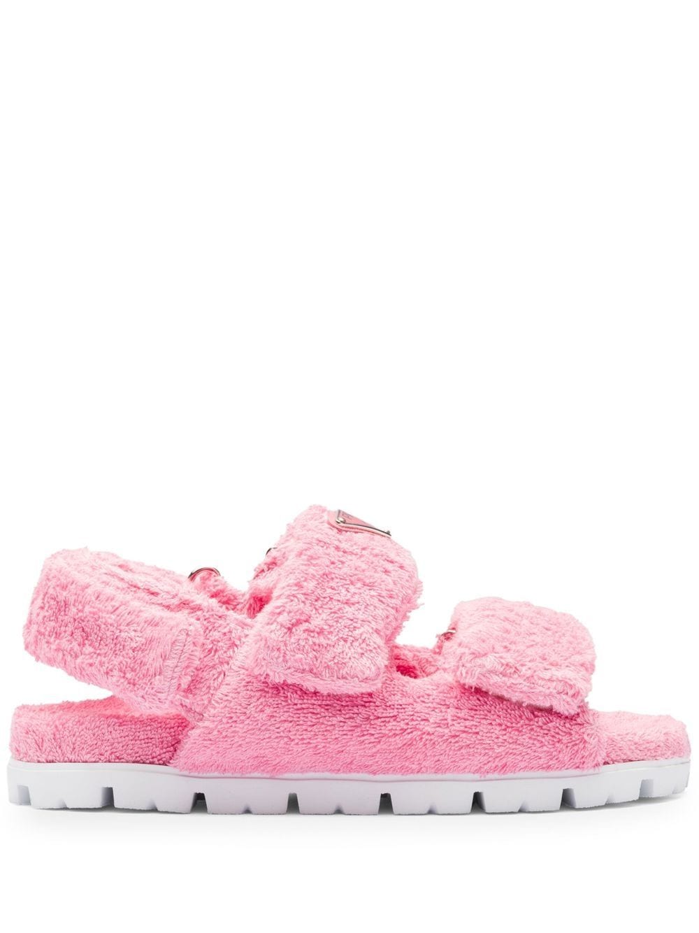 Prada terrycloth slingback sandals - Pink