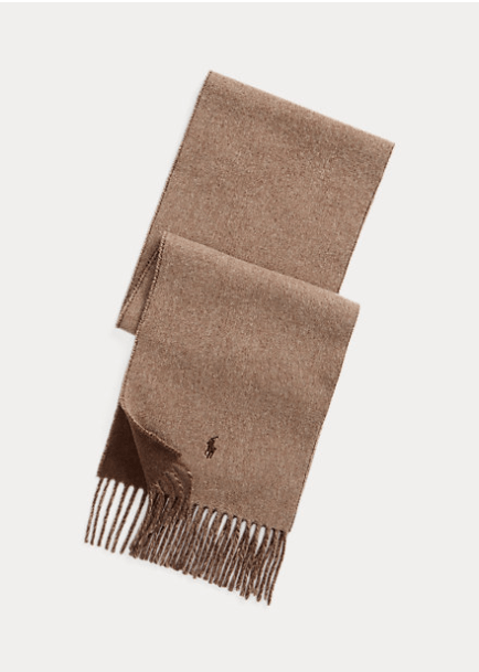 Polo Ralph Lauren https://www.ralphlauren.co.uk/en/reversible-wool-blend-scarf-3616539790762.html?pdpR=y Reversible Wool-Blend Scarf Save to Wishlist £75.00