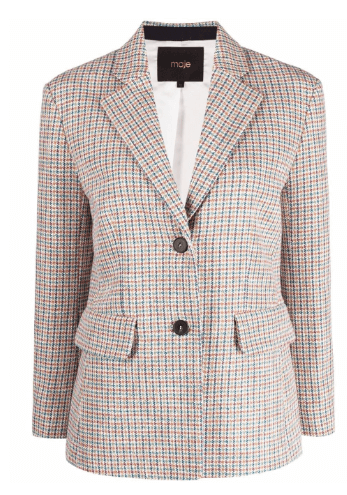 BLACK FRIDAY SALES Maje tailored check-print blazer £379 -50% £193