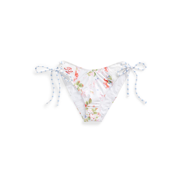 Side-Tie Floral Bikini Bottom