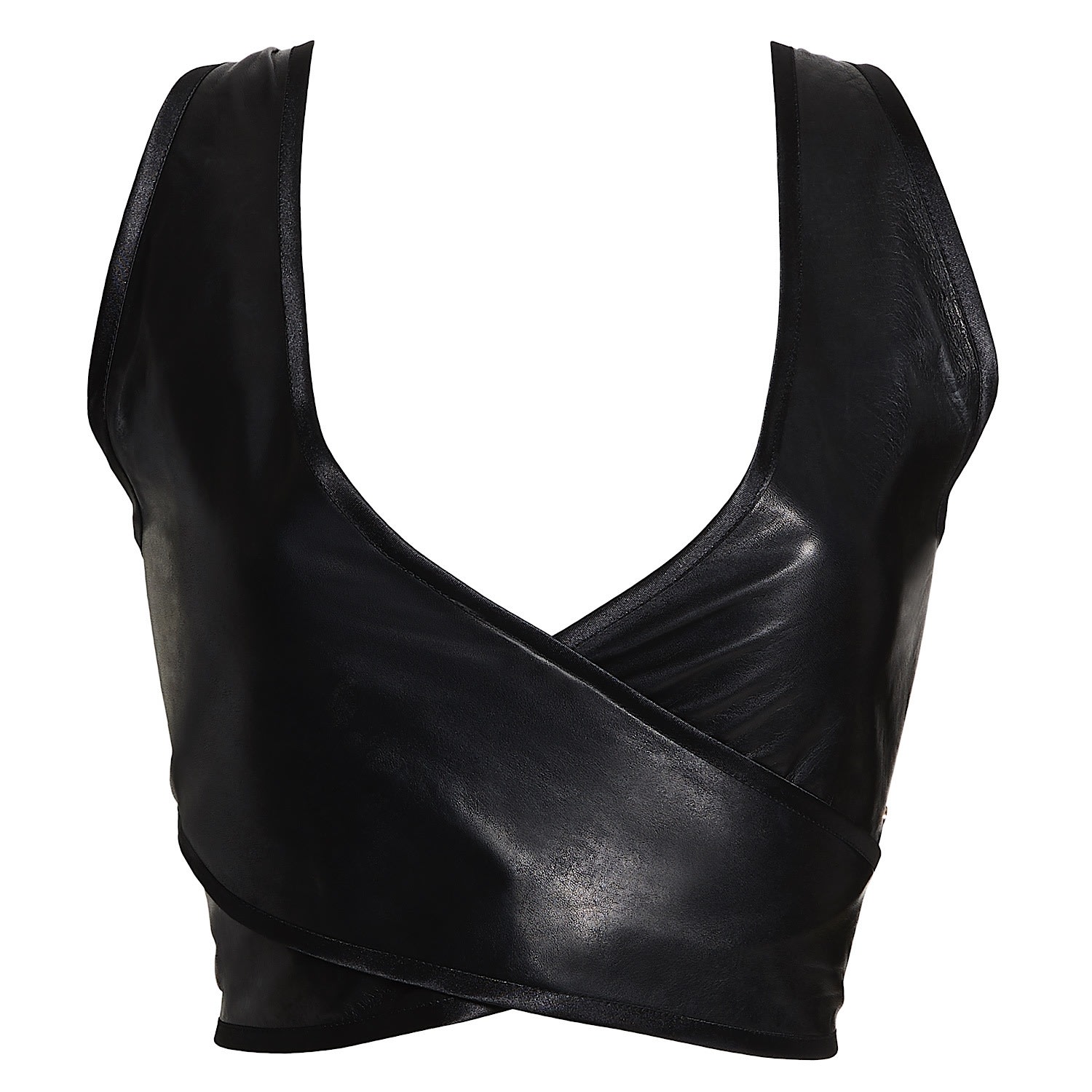 Something Wicked - Lexi Leather Wrap Over Soft Cup Bra