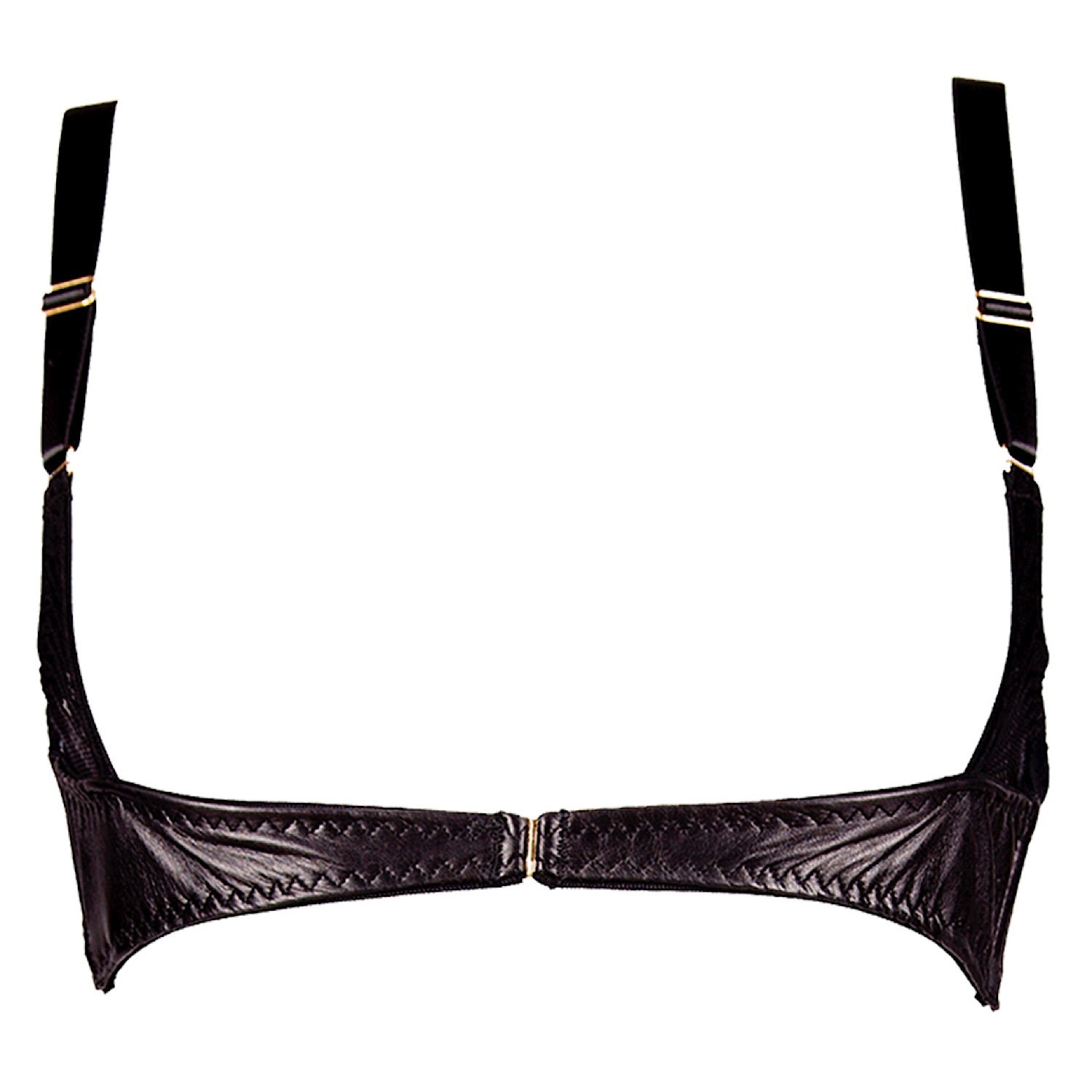 Something Wicked - Montana Leather Open Cup Harness Bra