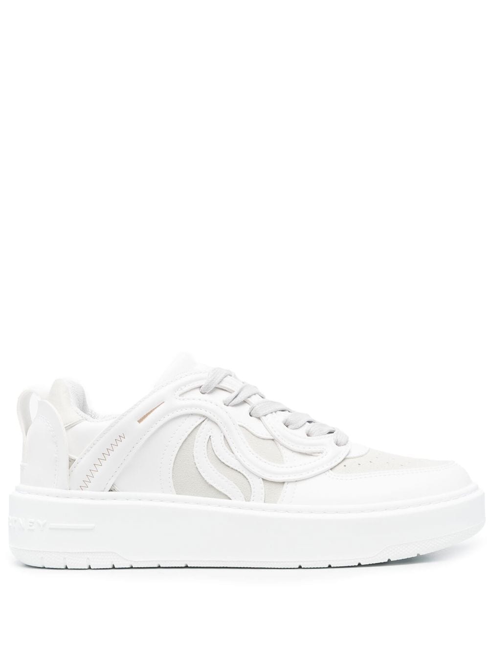 Stella McCartney curved panels low-top sneakers - White