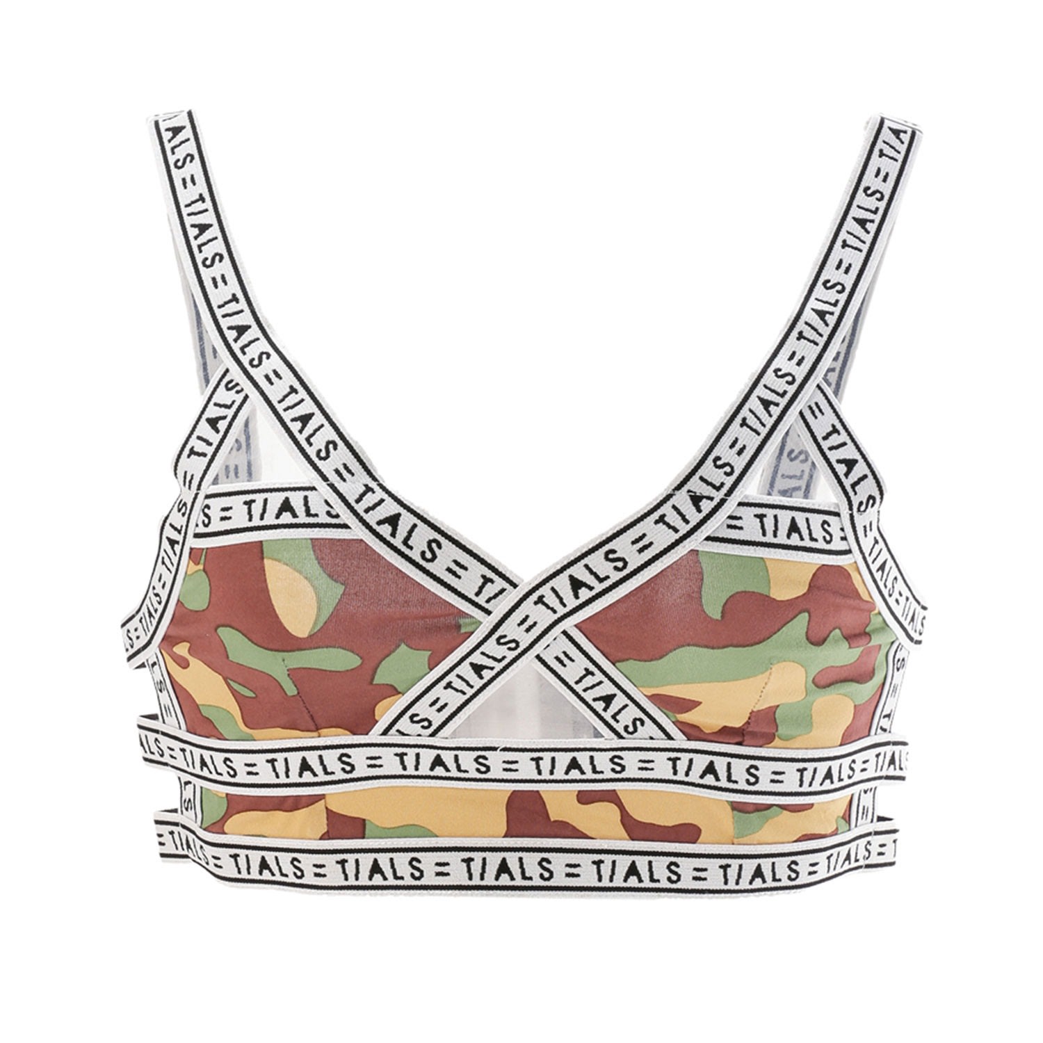 THIS IS A LOVE SONG - Logo Bondage Bra Classic Camo