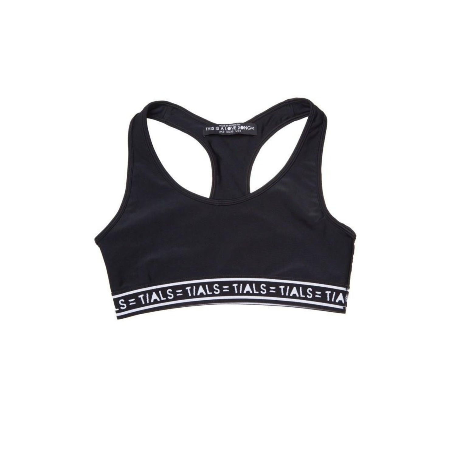 THIS IS A LOVE SONG - Logo Racerback Bra Black
