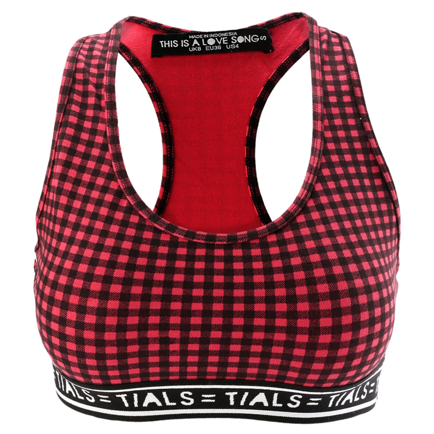 THIS IS A LOVE SONG - Piper Bra Red Gingham