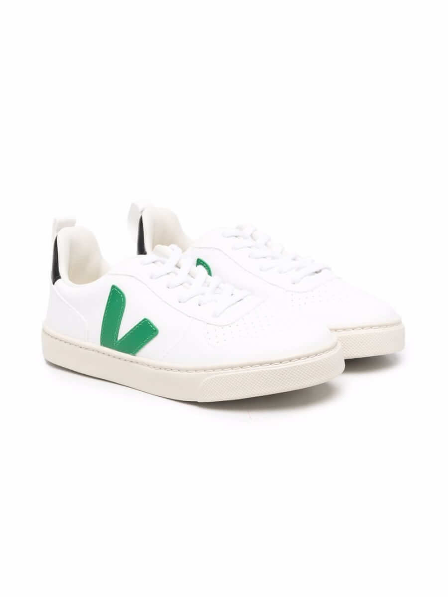 VEJA Kids V-10 lace-up sneakers - White