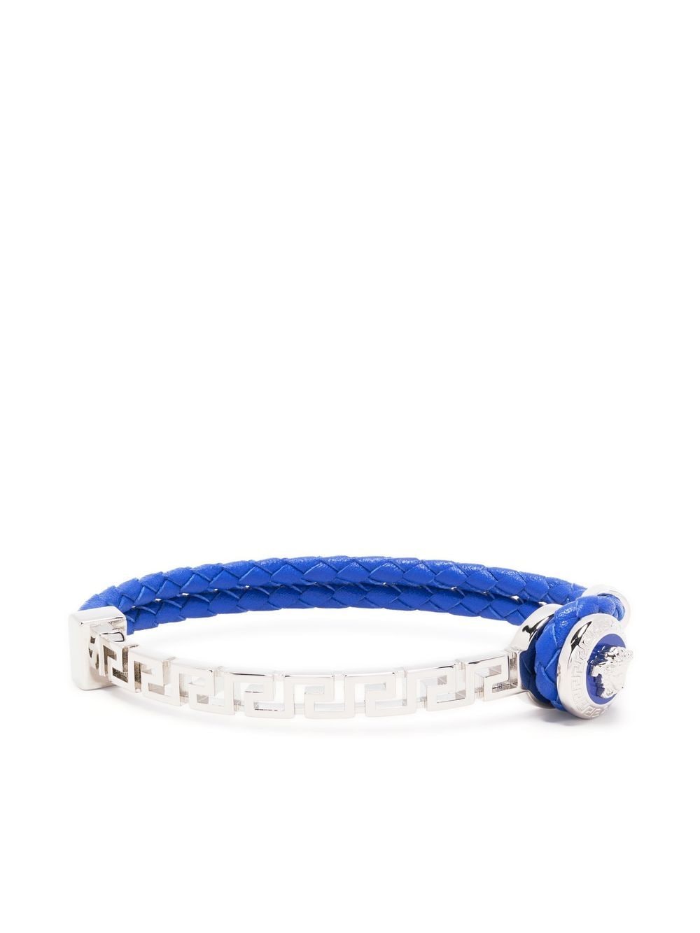 Versace Medusa-charm rope bracelet - Blue