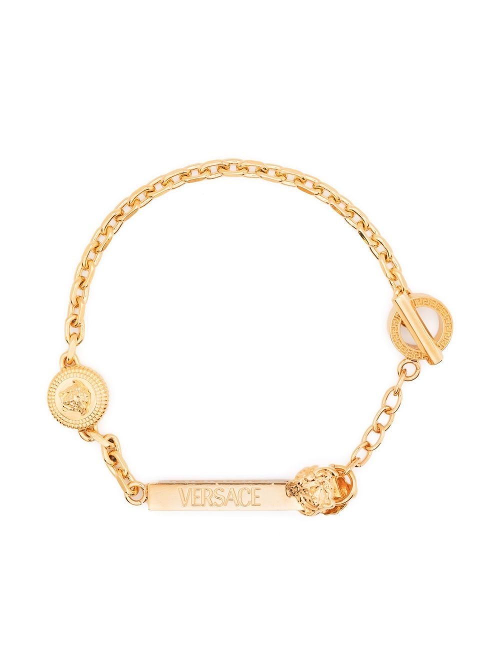 Versace Medusa-coin chain bracelet - Gold