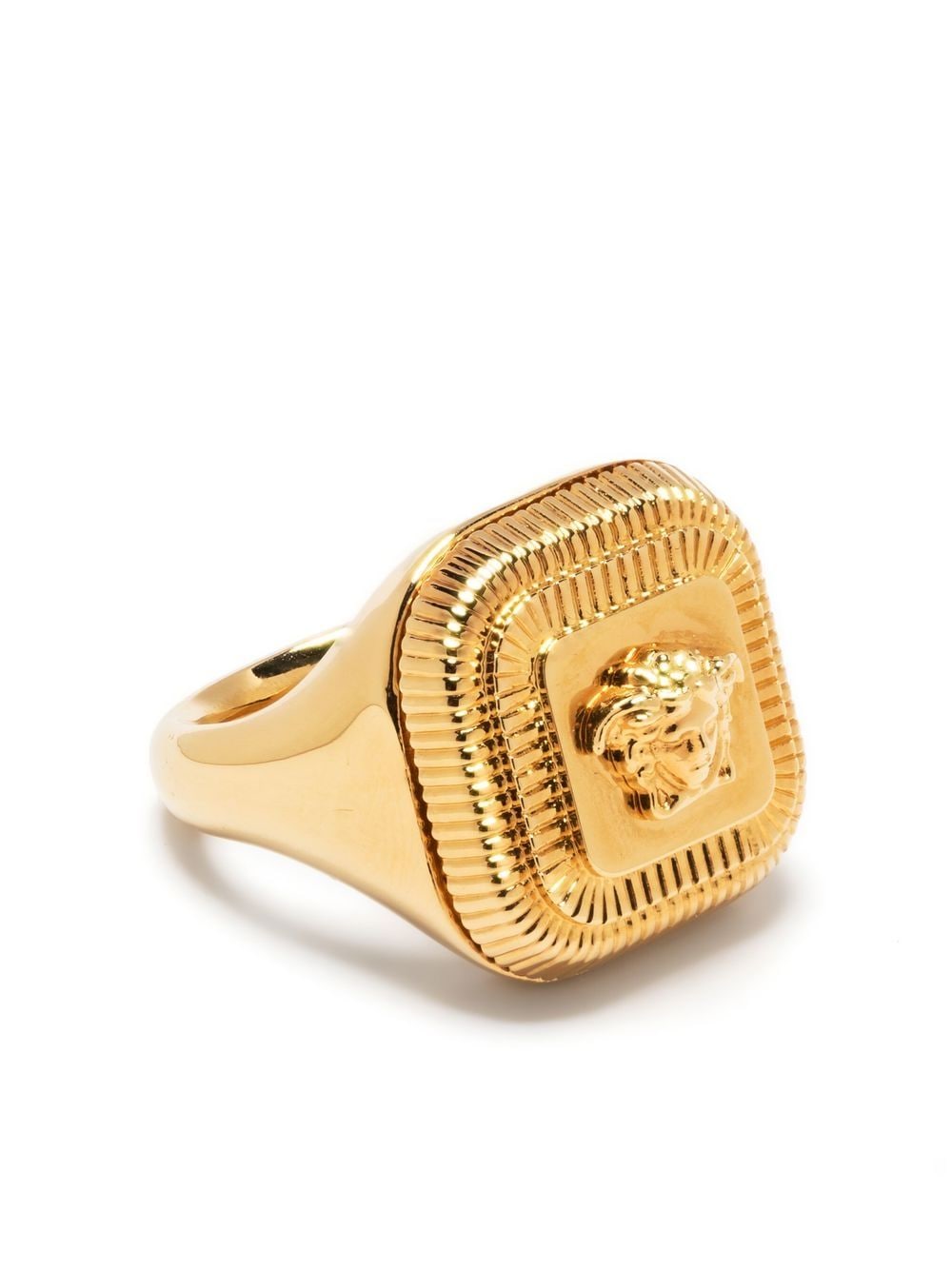 Versace Medusa-stamp signet ring - Gold