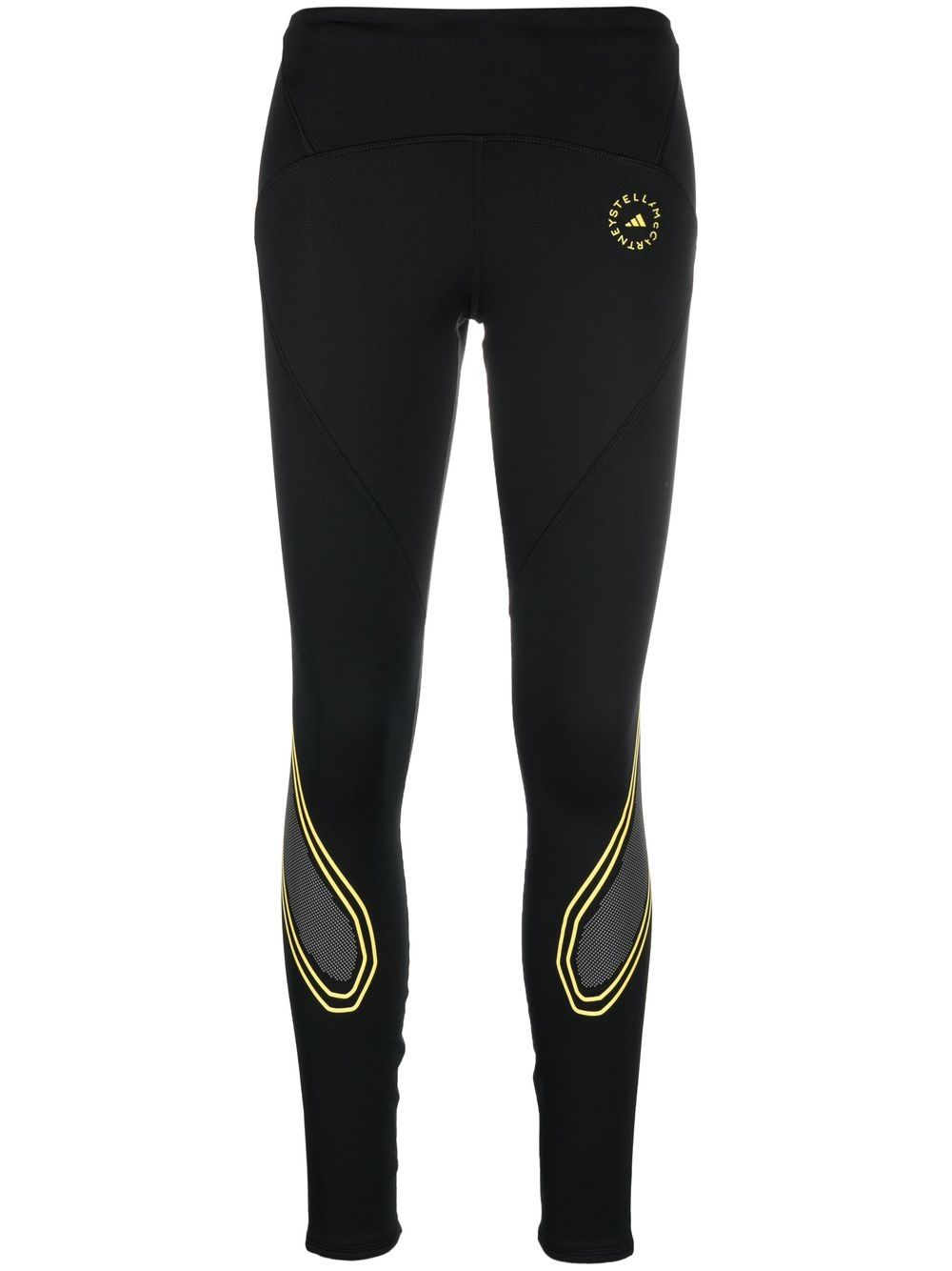 adidas by Stella McCartney logo-print sports leggings - Black