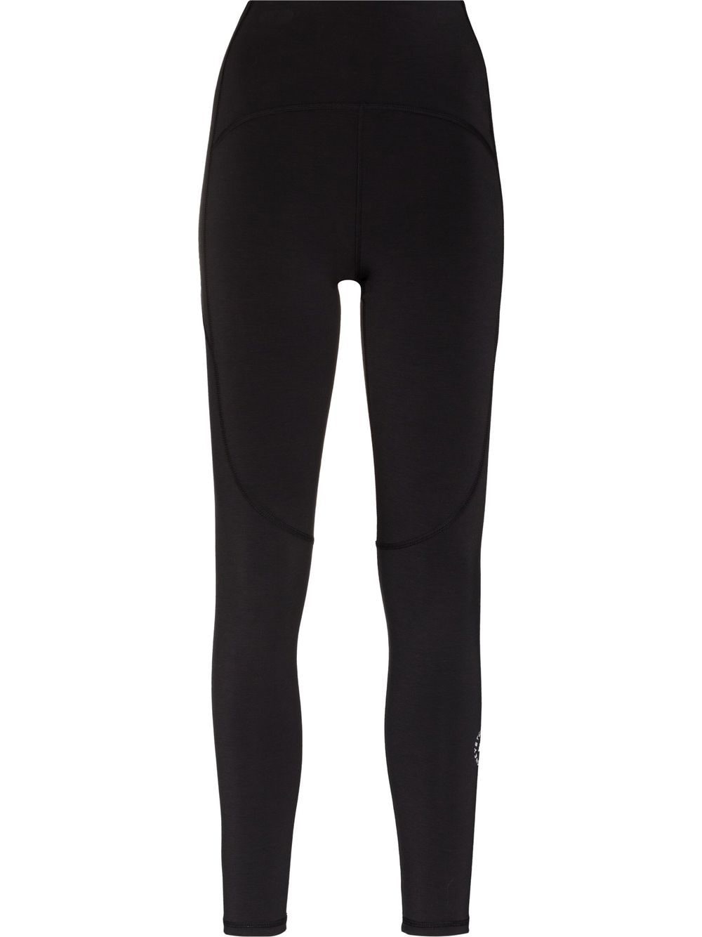 adidas by Stella McCartney logo-print yoga leggings - Black