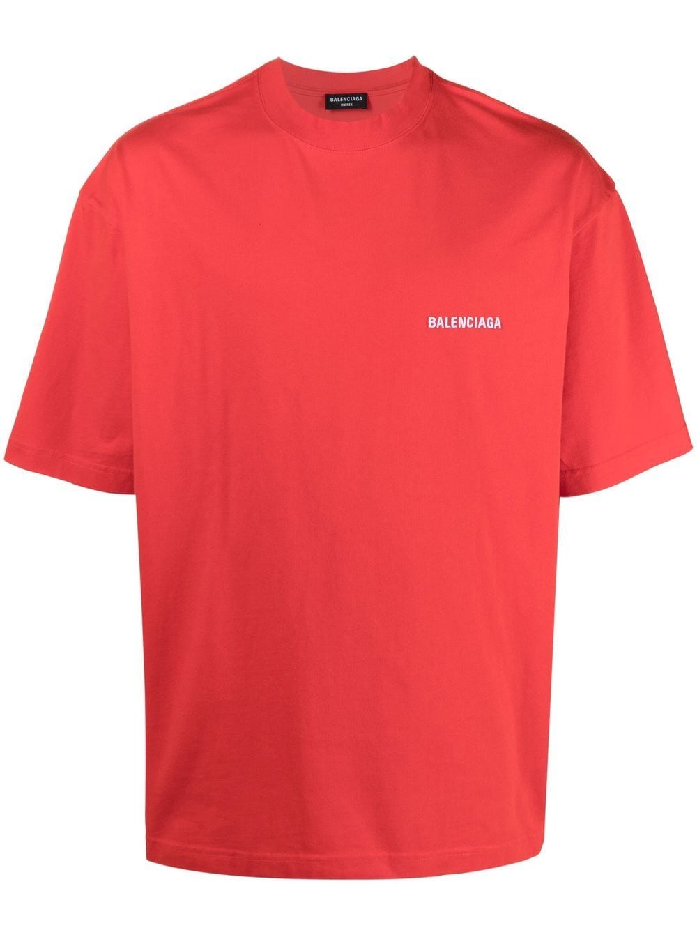 Balenciaga logo print regular-fit T-shirt - Red
