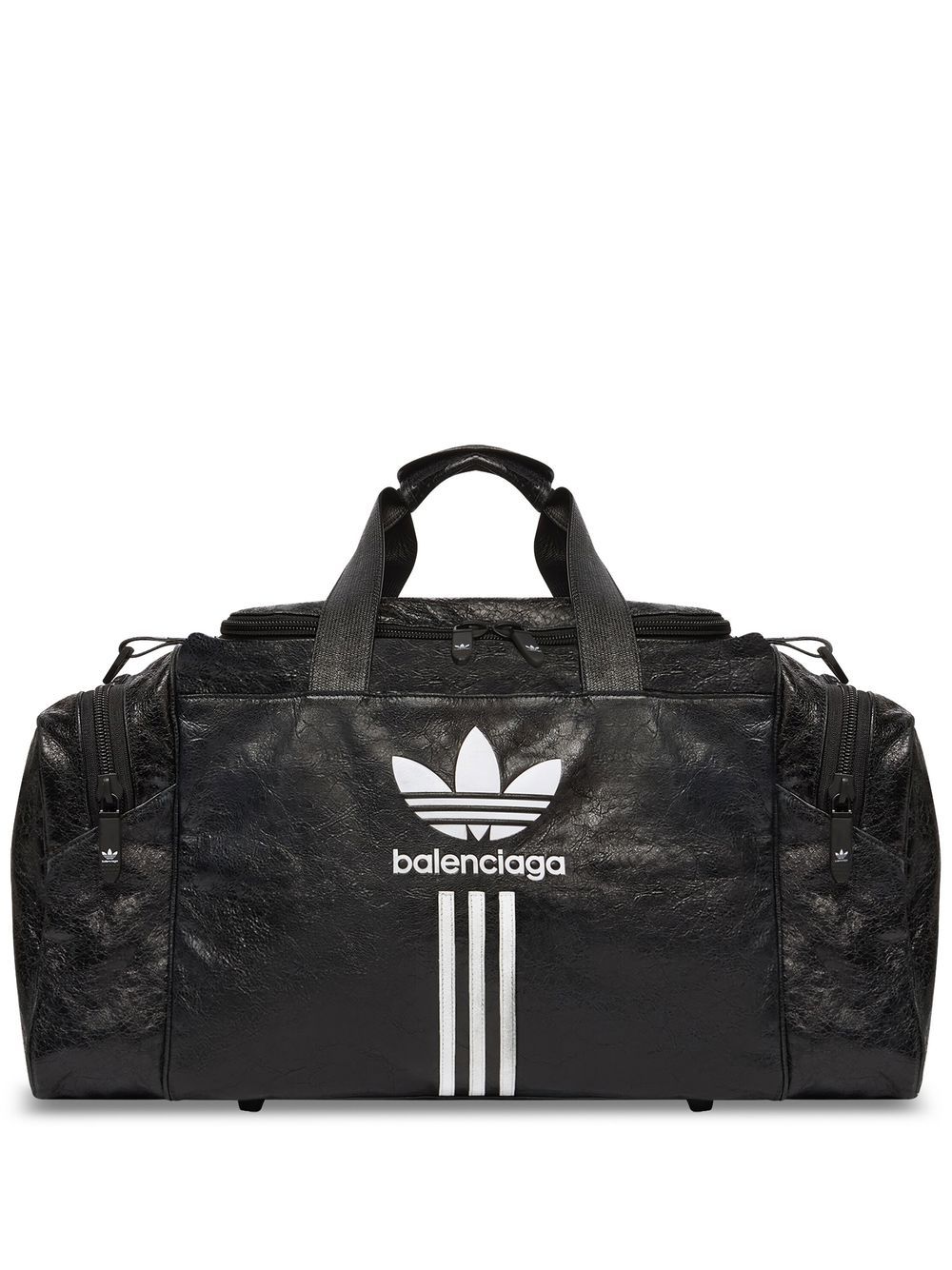 Balenciaga x Adidas trefoil-logo gym bag - Black