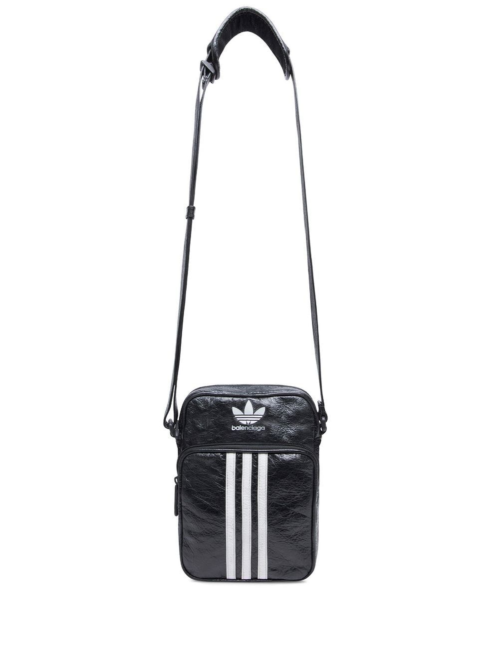 Balenciaga x adidas Trefoil messenger bag - Black