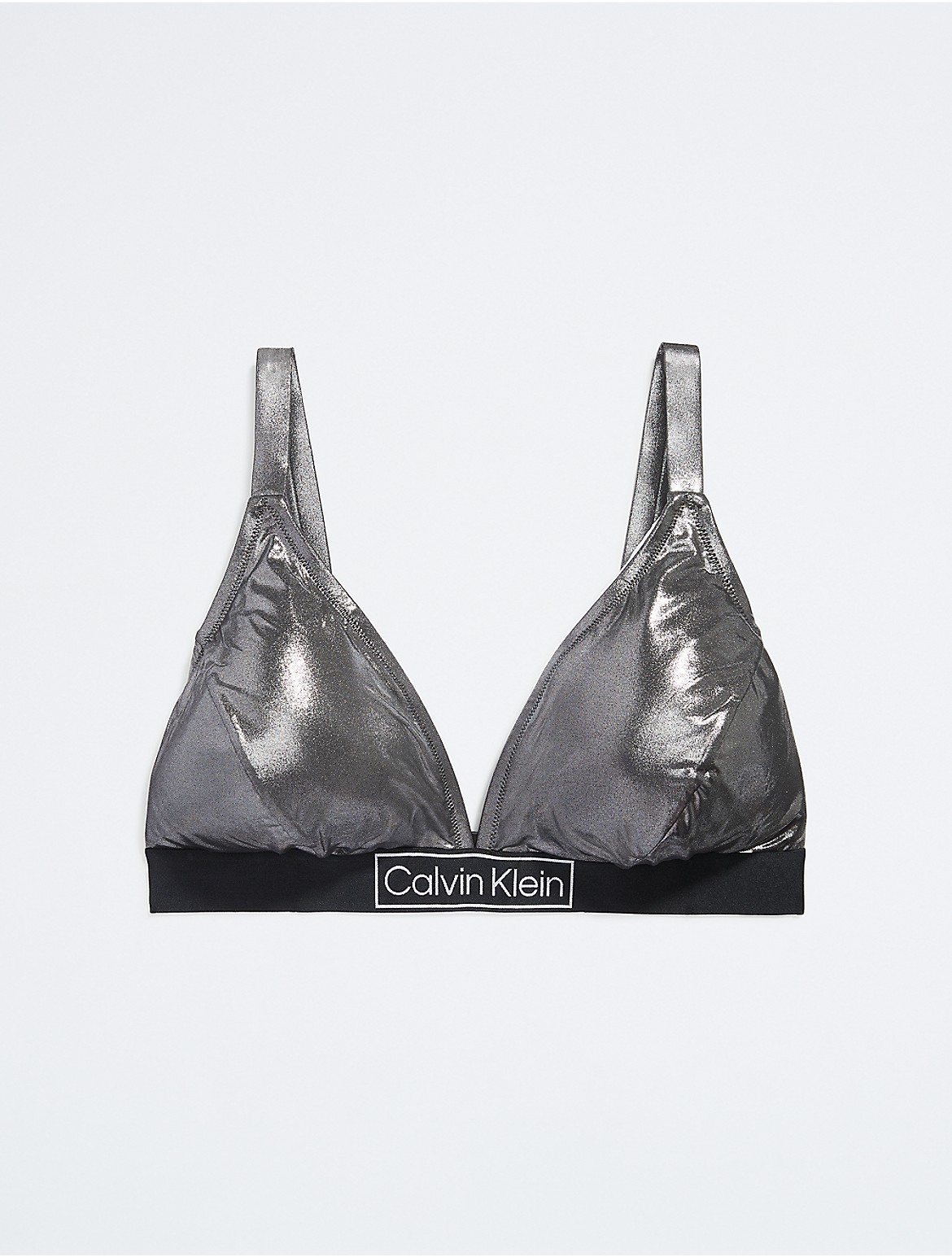 Calvin Klein Women's Core Festive Bikini Top - Black - 1X