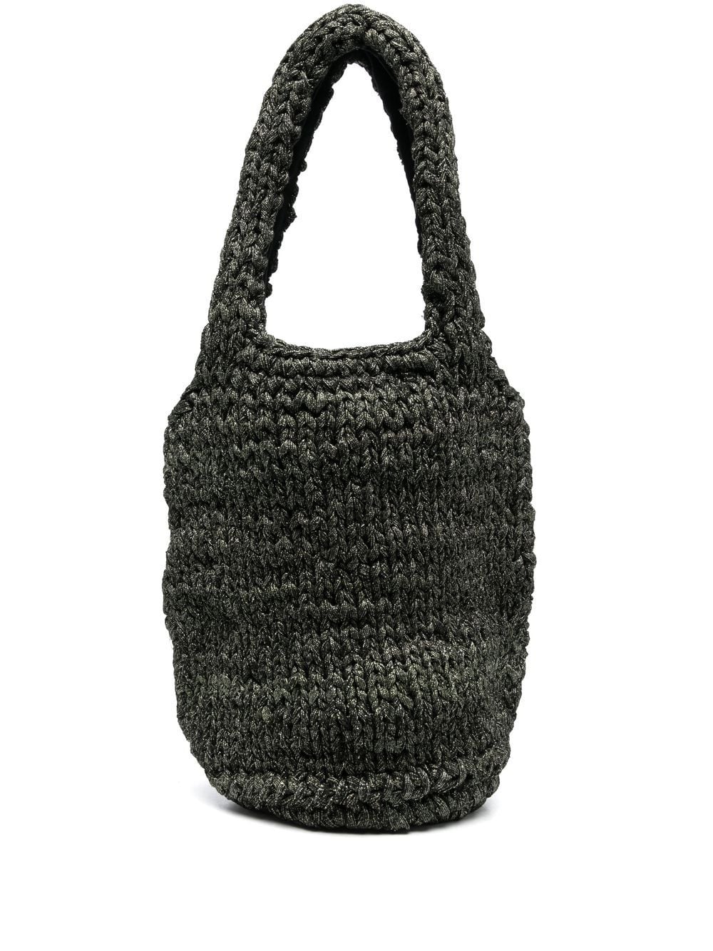 JW Anderson KNITTED SHOPPER TOTE BAG - Green