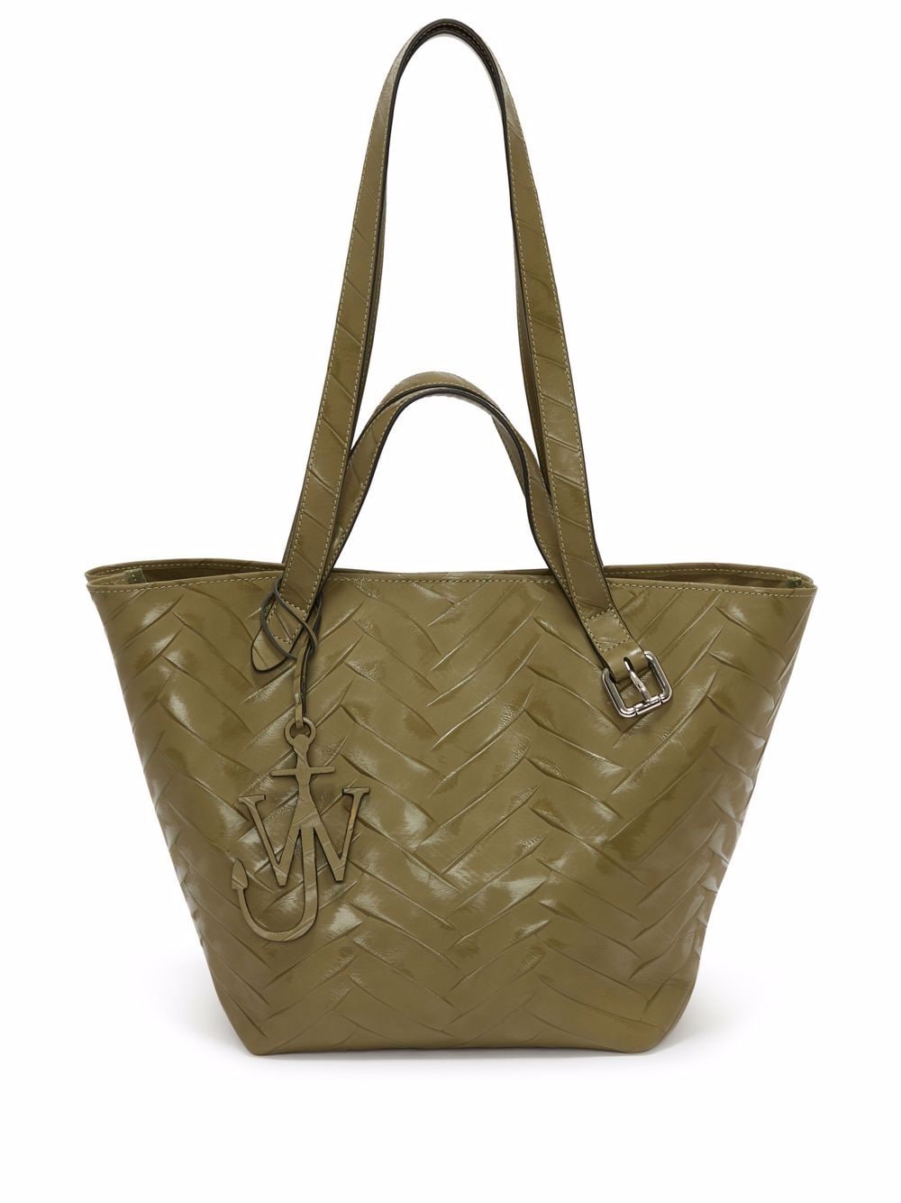 JW Anderson double handle belt tote bag - Green