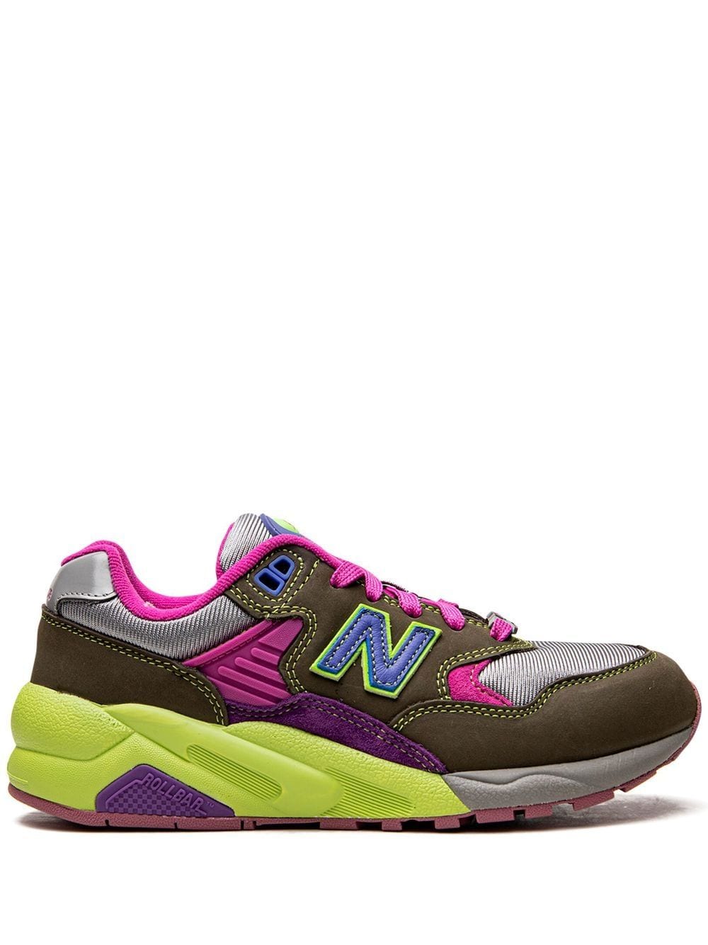 New Balance x Stray Rats 580 low-top sneakers "Pink/Khaki" - Green