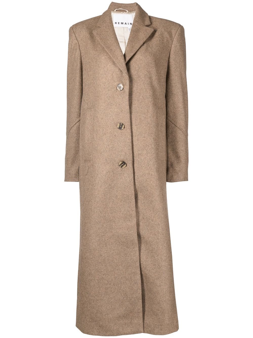 ROTATE single-breasted mid-length coat - Neutrals
