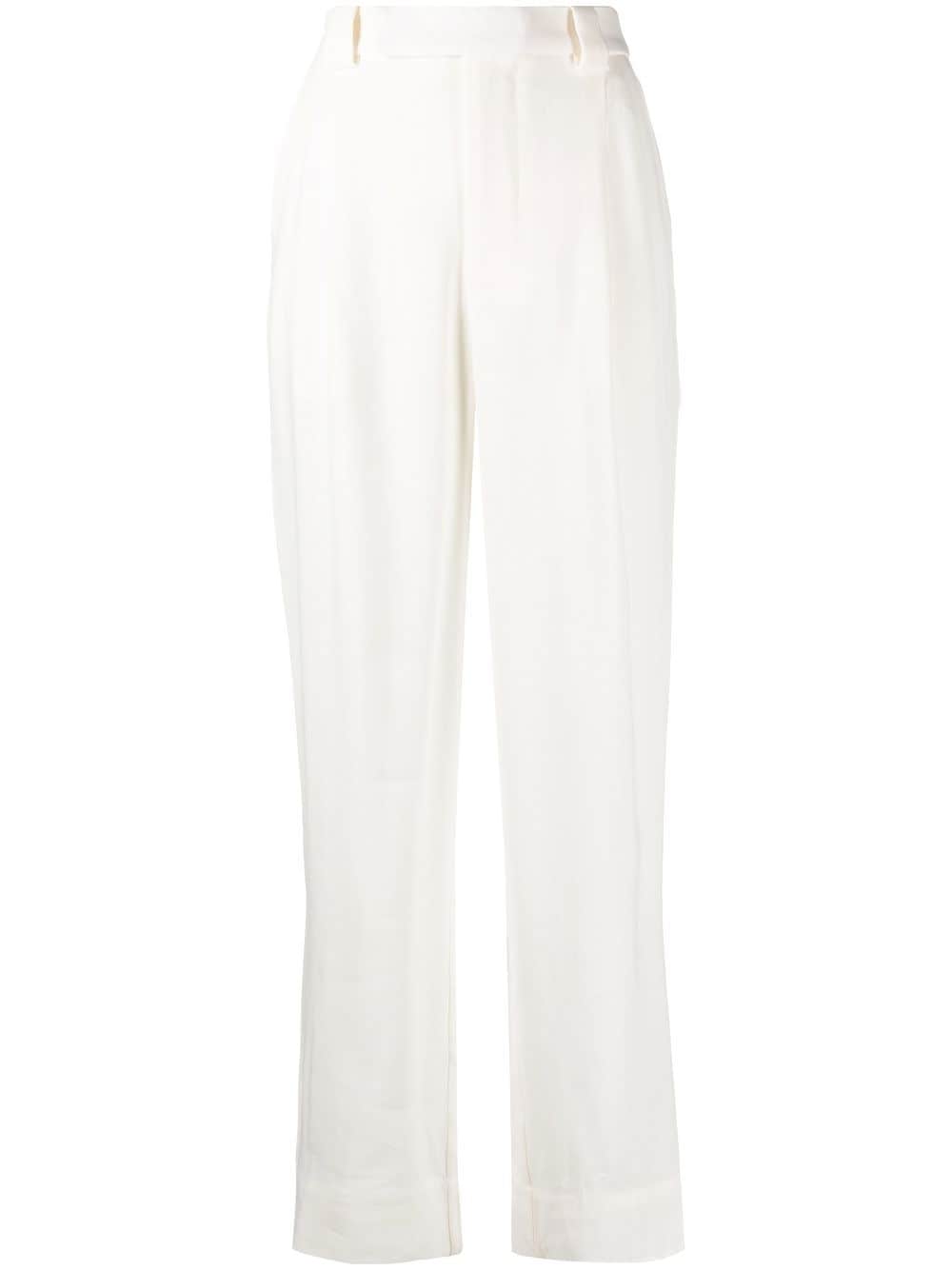 SIR. Clemence straight-leg trousers - White