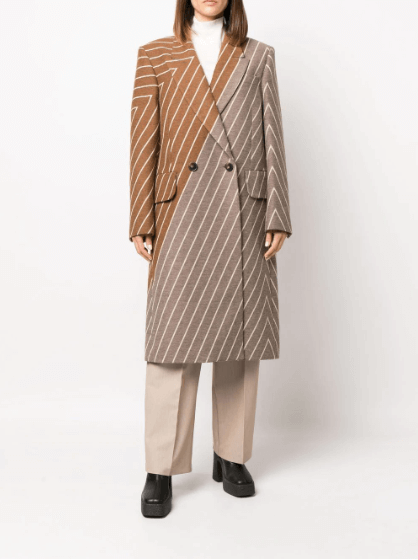 winter coat Stella McCartney two-tone double-breasted coat £2,600
