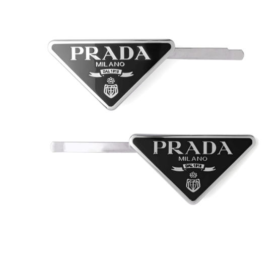 FESTIVE SEASON Prada set of two hair clips £420