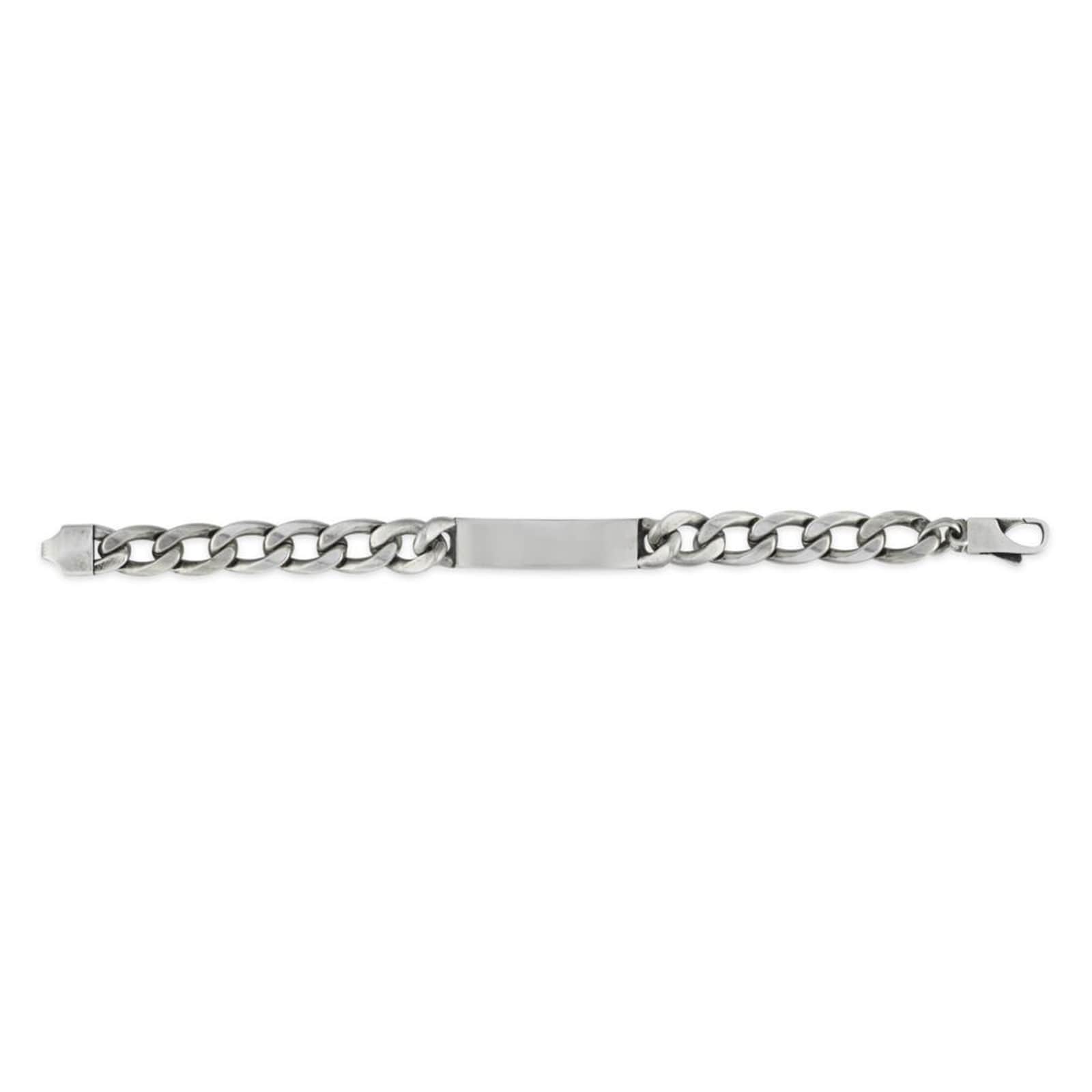 Sterling Silver Tag Bracelet - 18cm