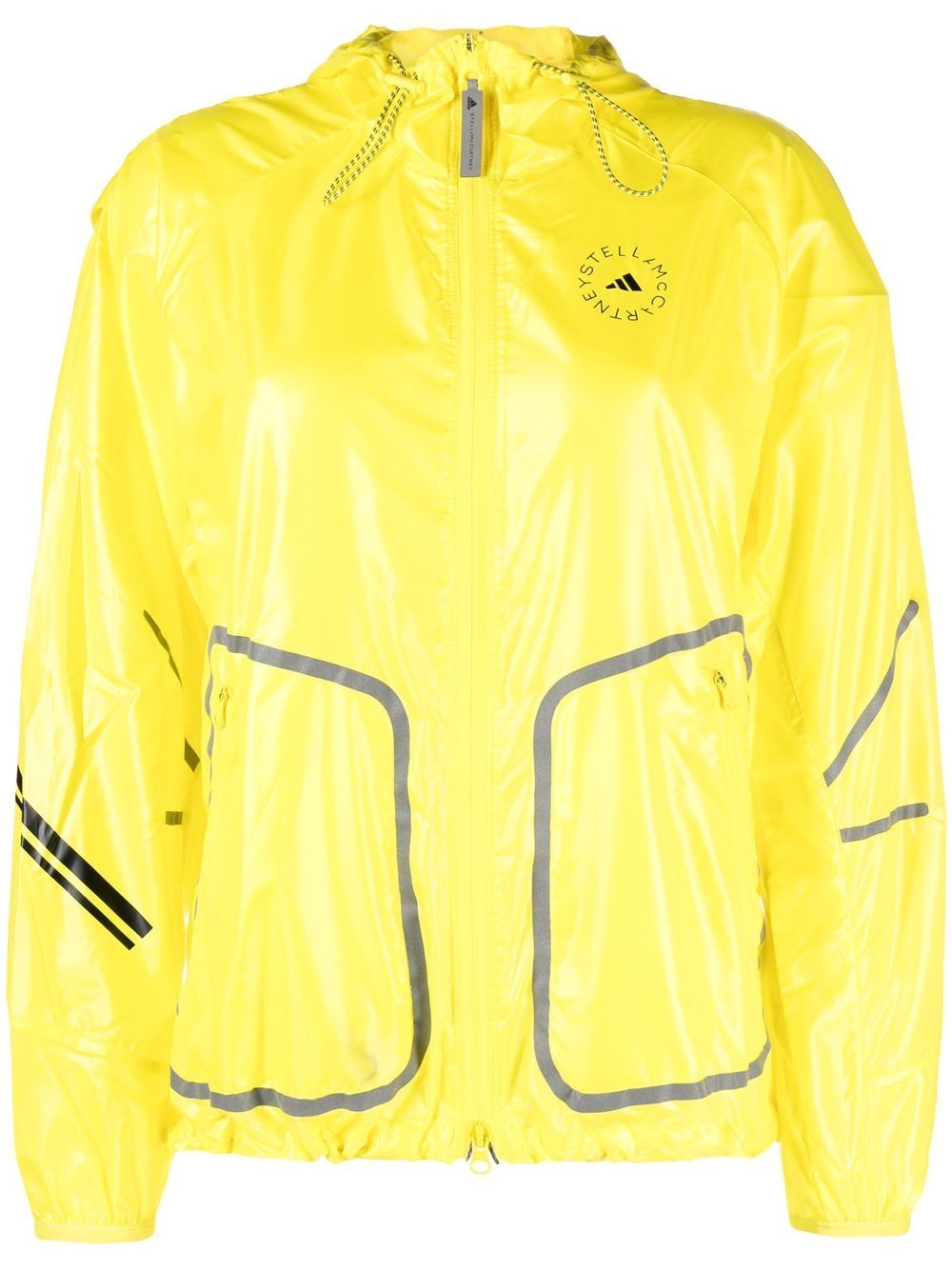 adidas by Stella McCartney zip-front lightweight jacket - Yellow