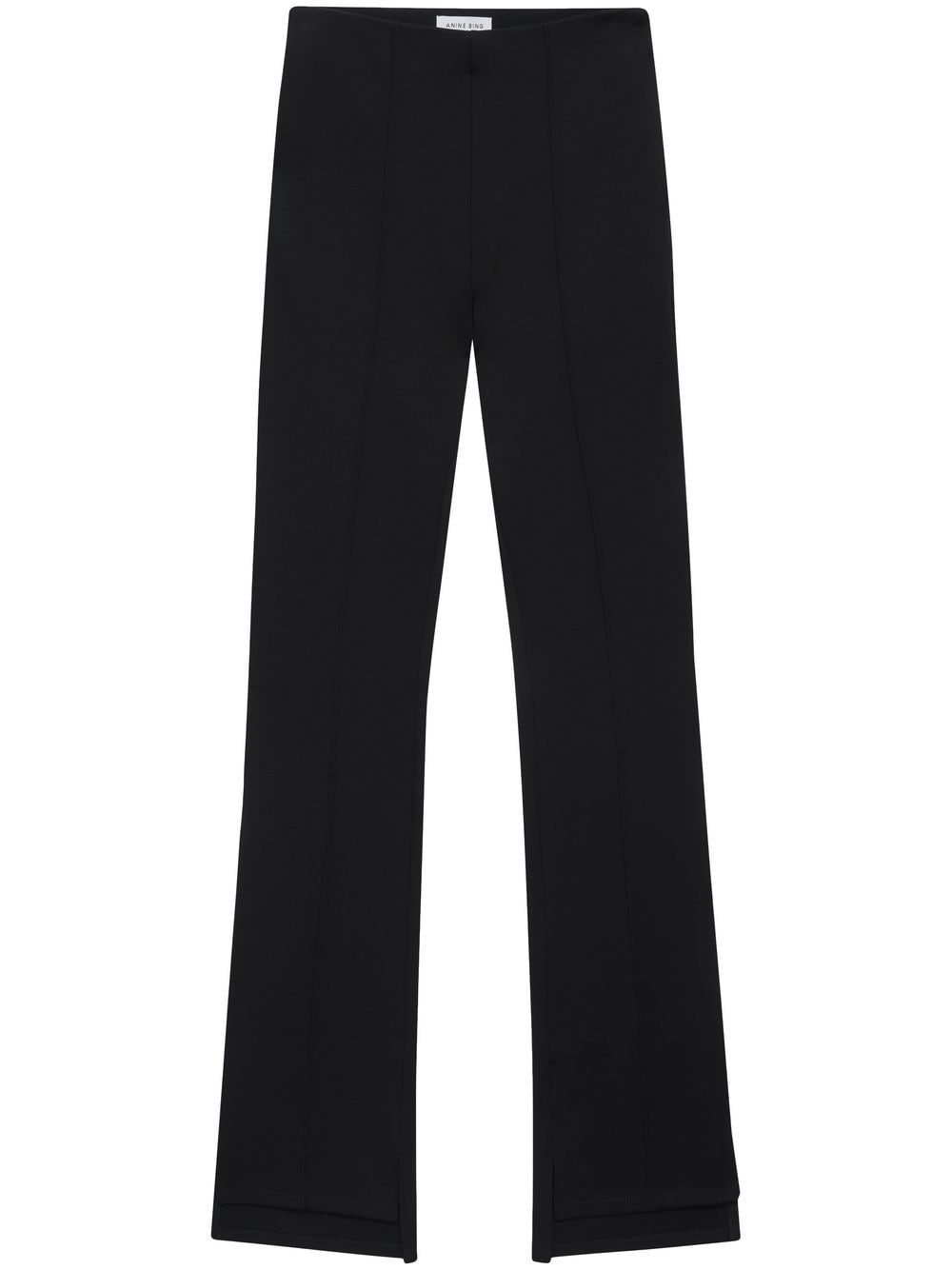 ANINE BING Lex mid-rise flared trousers - Black