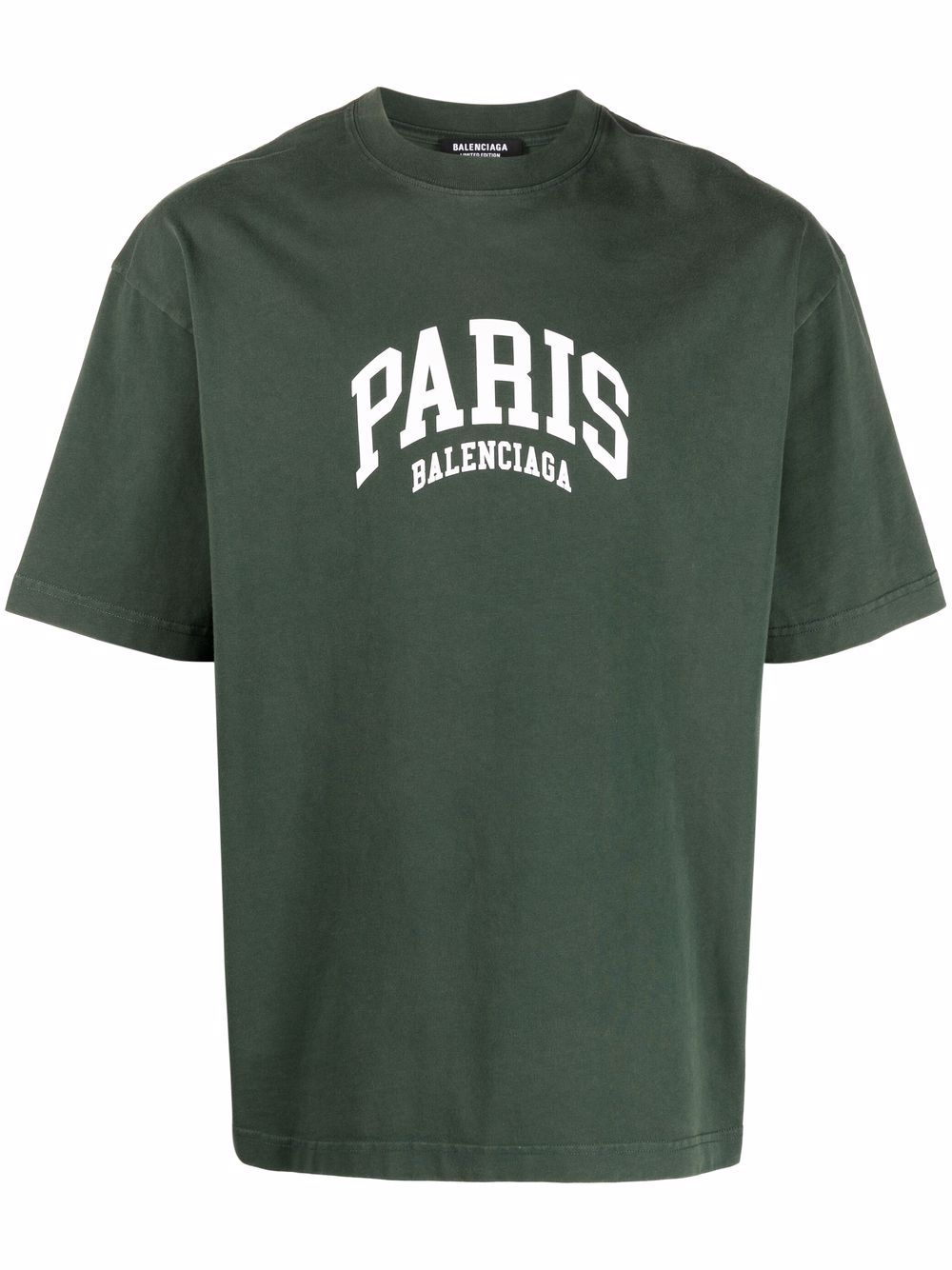 Balenciaga Paris logo cotton T-shirt - Green