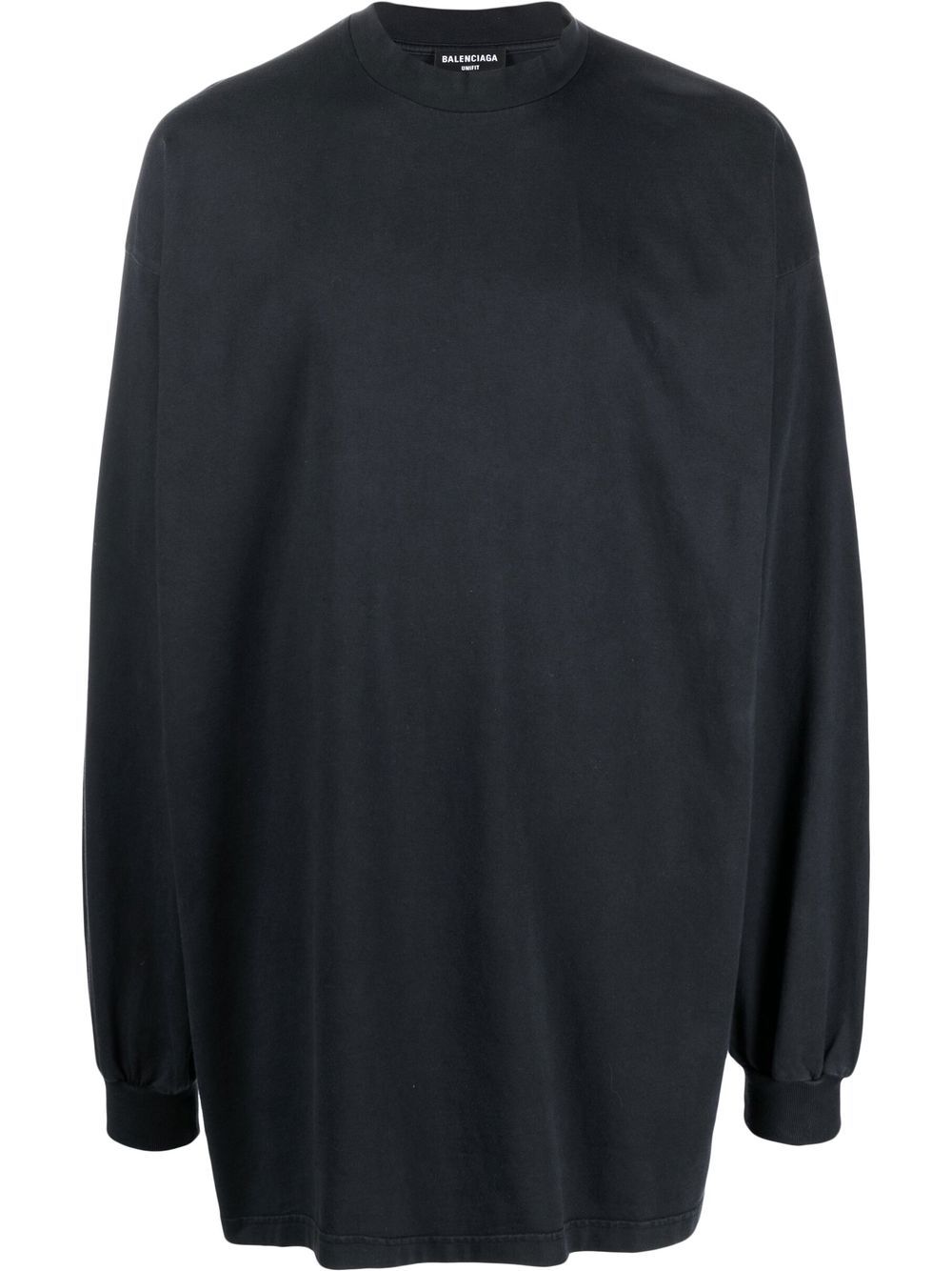 Balenciaga mock neck long-sleeve T-shirt - Black