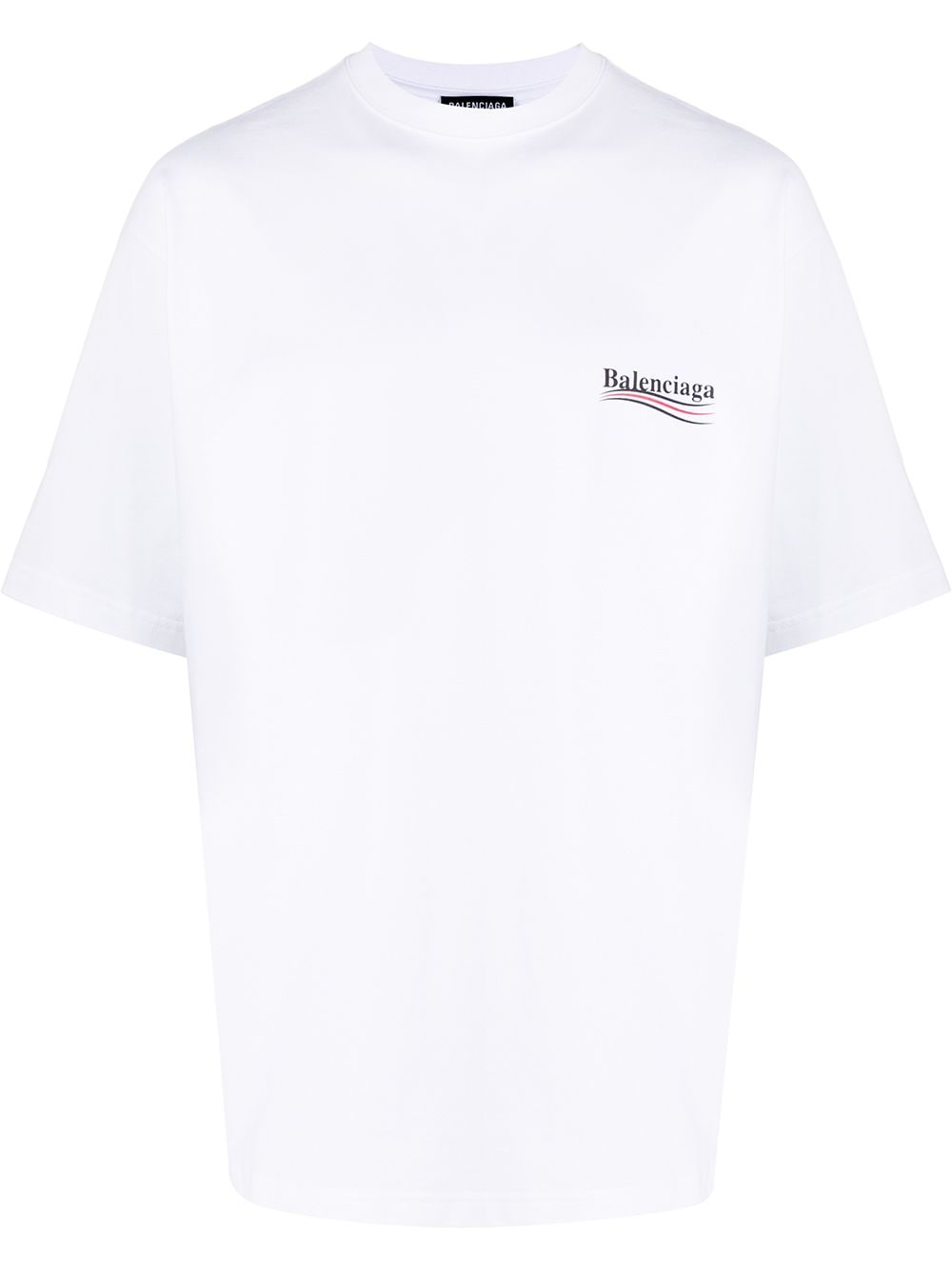 Balenciaga printed logo oversized T-shirt - White