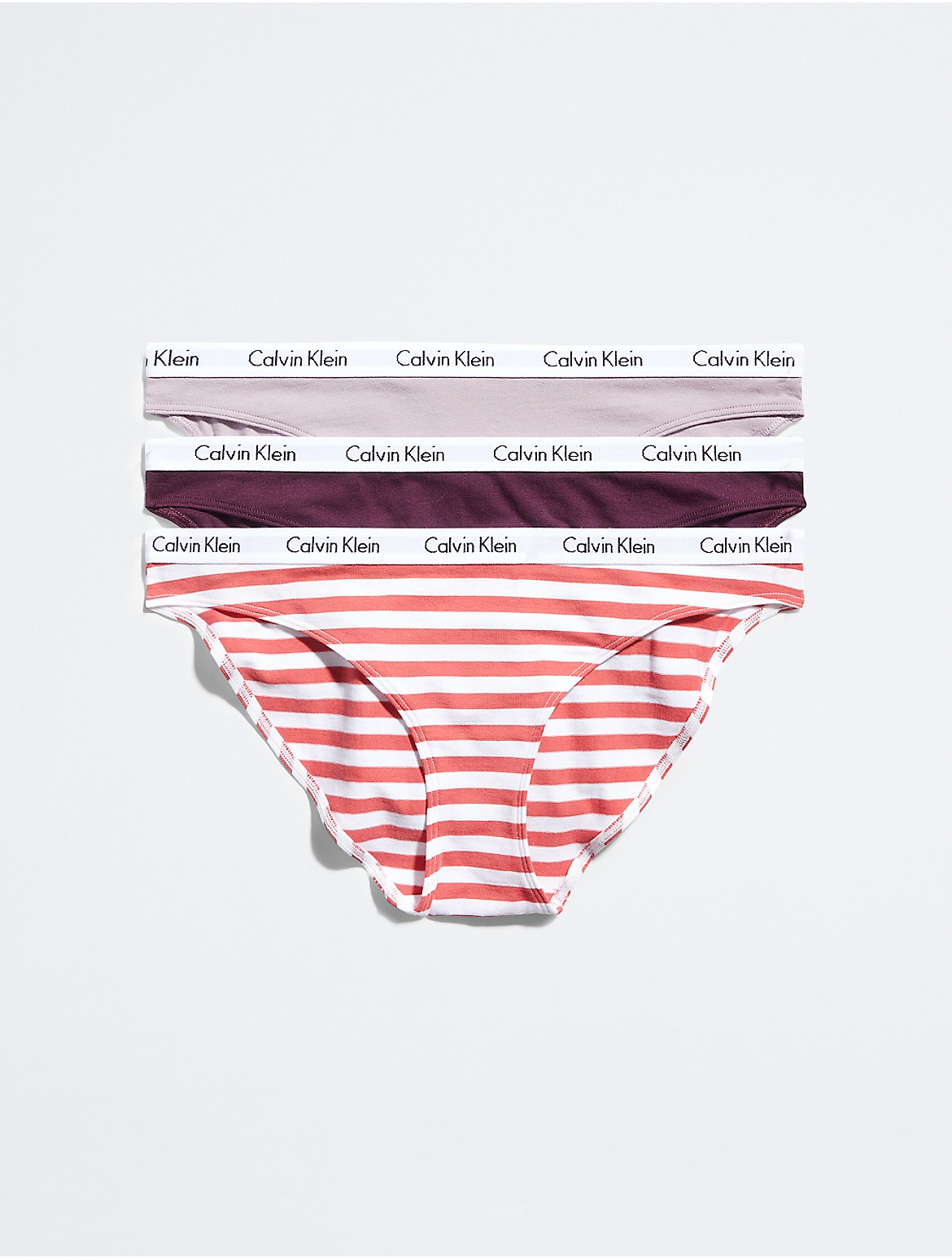 Calvin Klein Women's Carousel 3-Pack Bikini - Green - XL