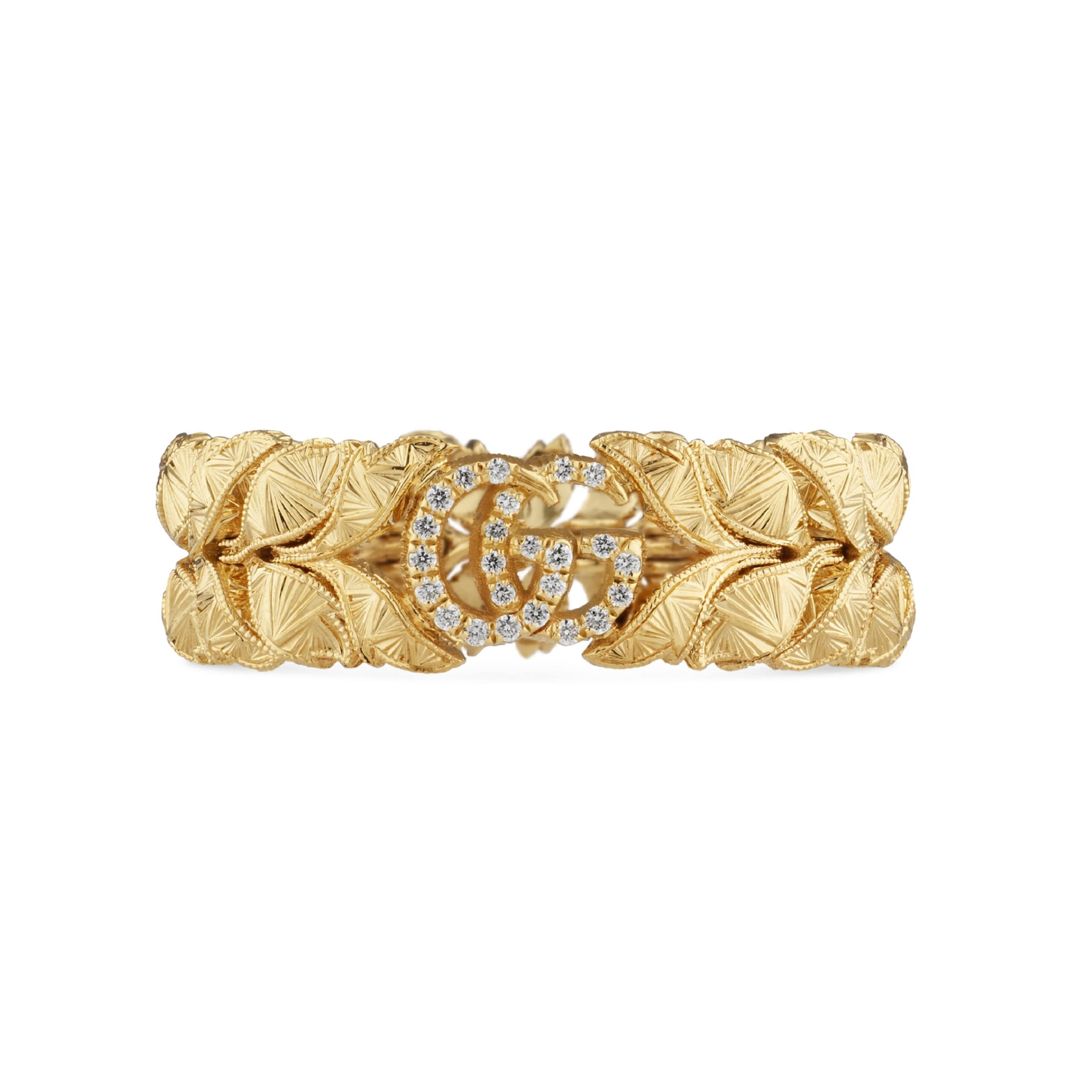Exclusive Gucci 18ct Yellow Gold Flora Ring - Ring Size M