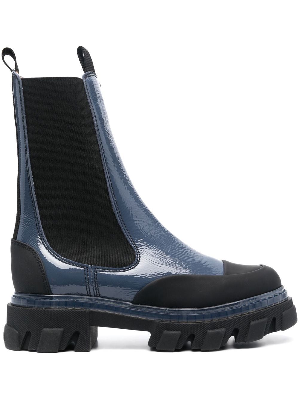 GANNI elasticated side-panel boots - Blue