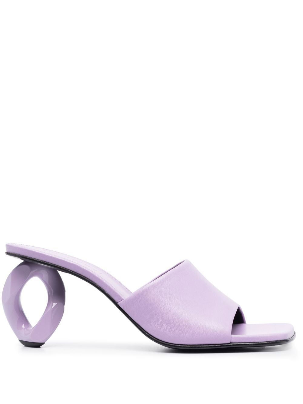 JW Anderson 75mm sculpted-heel mules - Purple