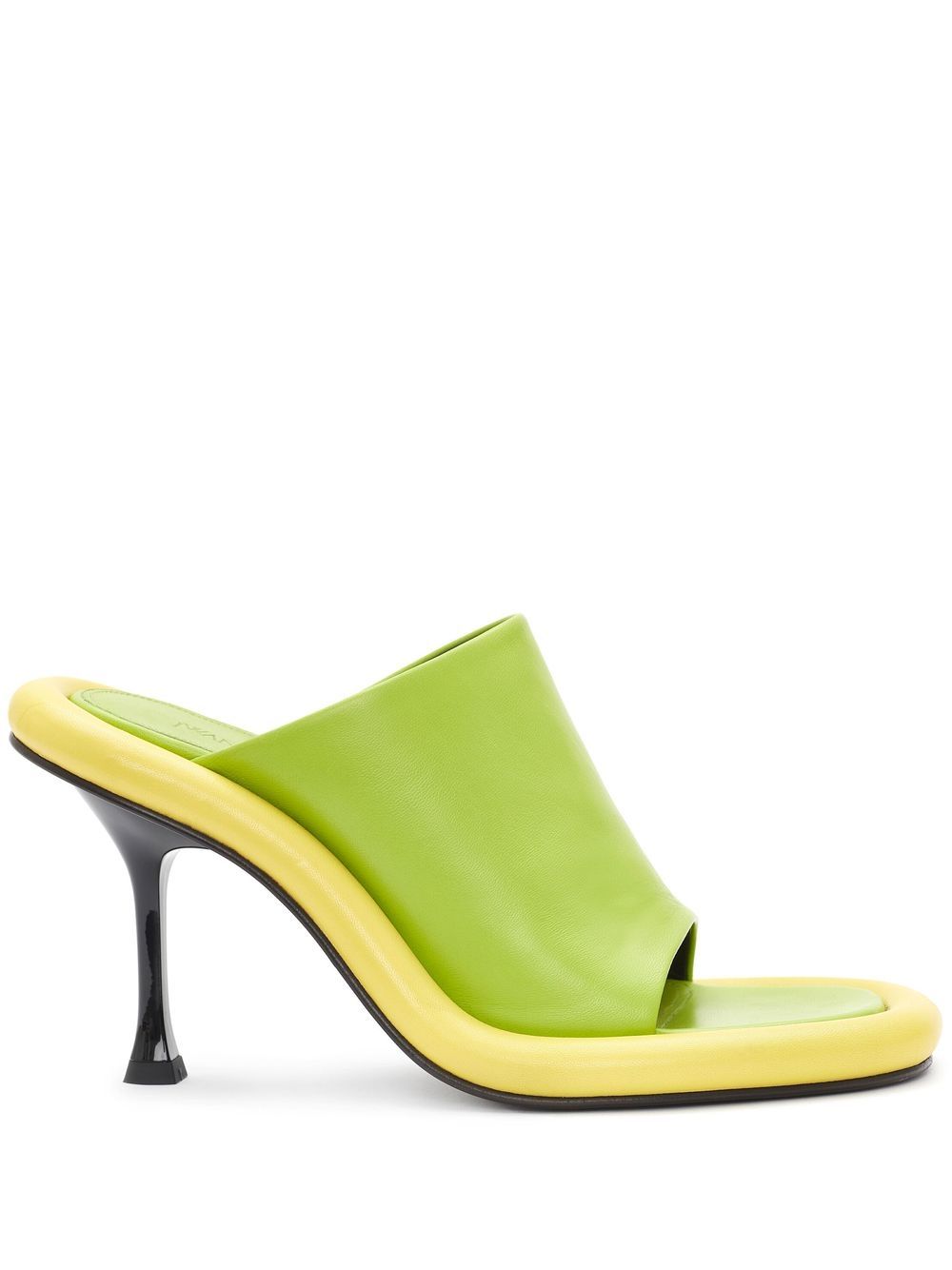 JW Anderson Bumper-Tuve leather mules - Green