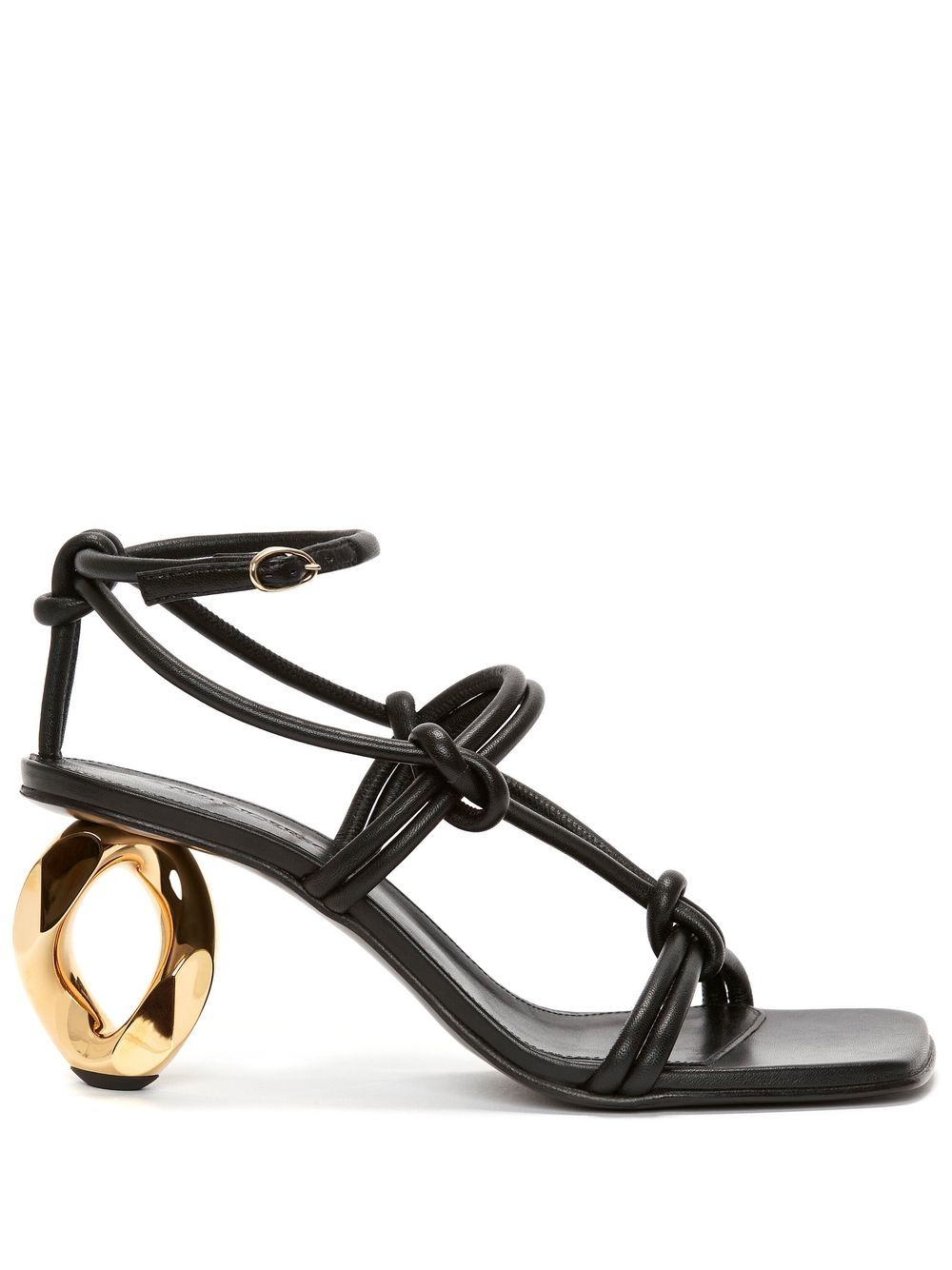 JW Anderson chain-heel strappy sandals - Black