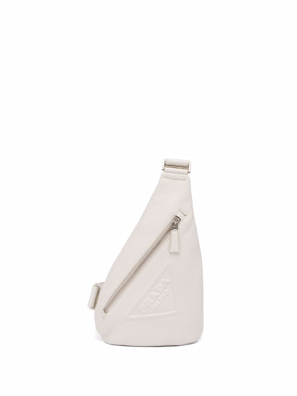 Prada logo-embossed Cross backpack - White