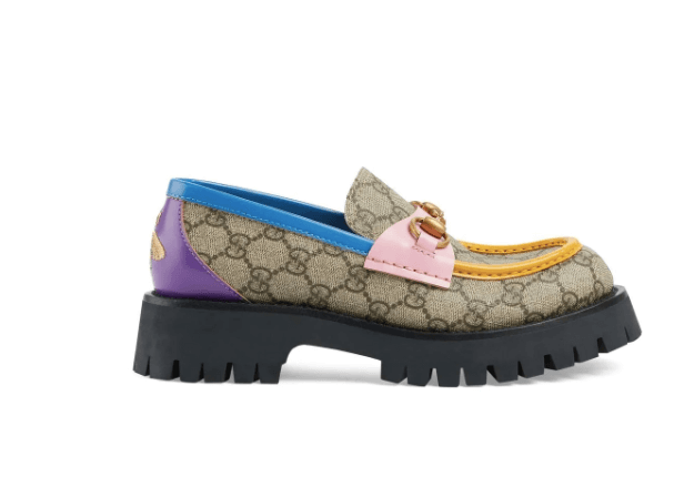 Gucci GG canvas colour-block loafers £805