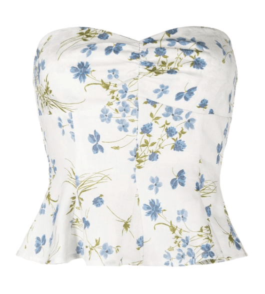 STYLE RESOLUTION Reformation Diana linen floral-print top £130 -60% £56