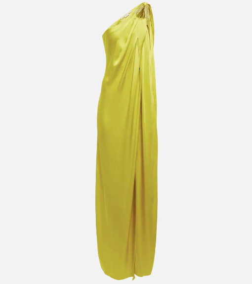 STELLA MCCARTNEY One-shoulder embellished satin gown £ 1,750