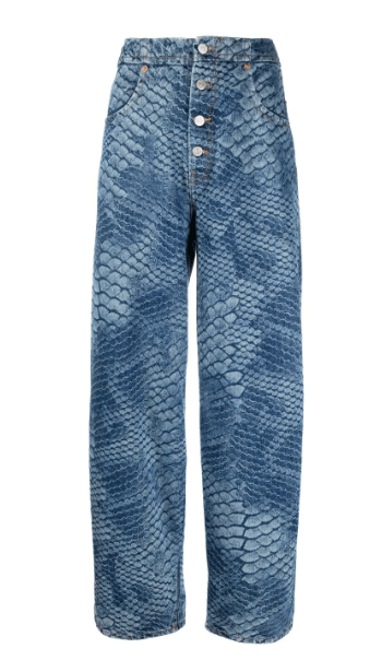 STYLE GUIDE 2023 MM6 Maison Margiela snakeskin print baggy jeans £513
