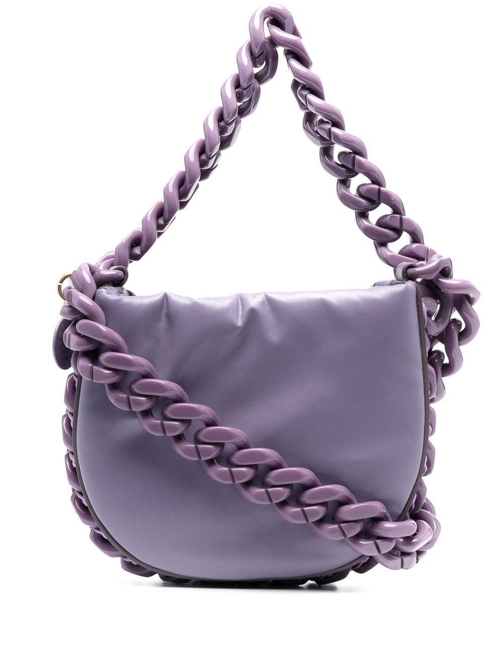Stella McCartney chain-link trimming shoulder bag - Purple