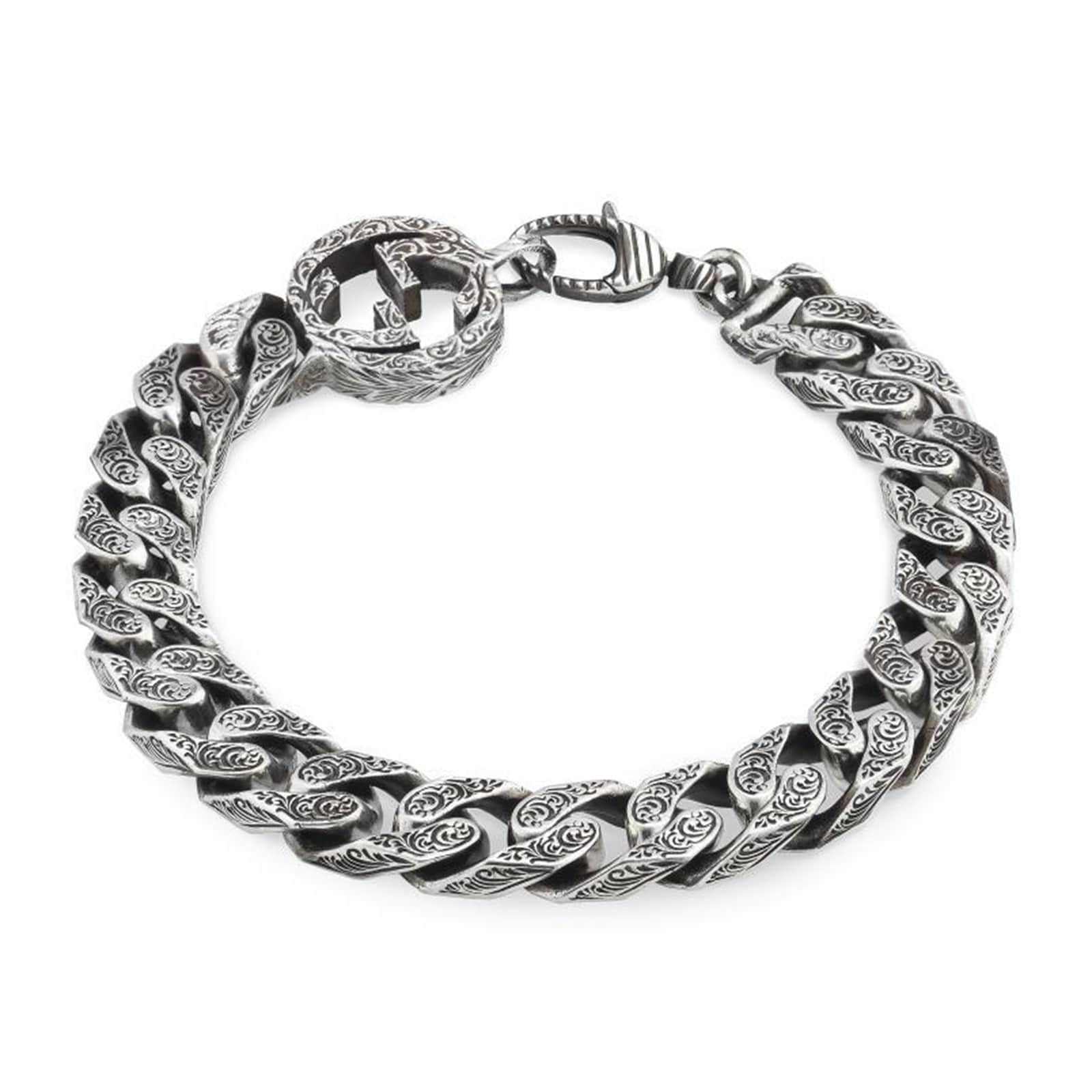 Sterling Silver Interlocking G Bracelet - 20cm